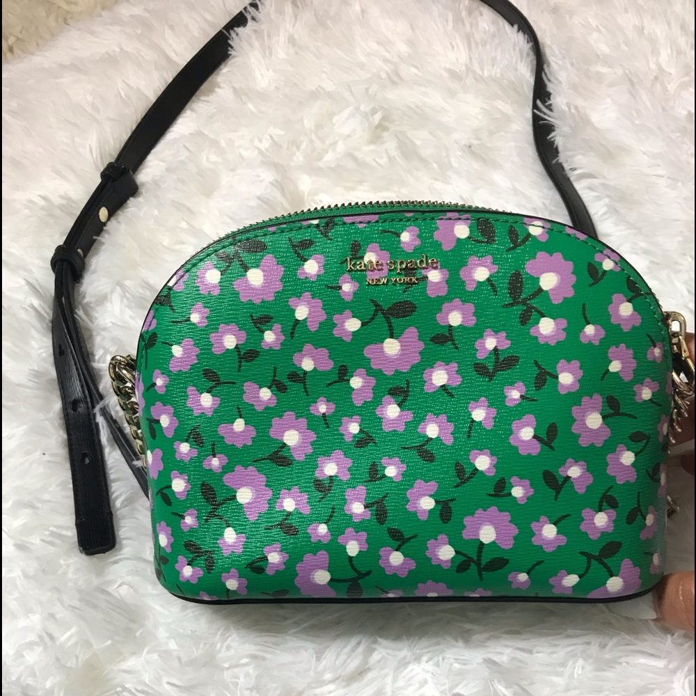 KATE SPADE FLORAL CROSSBODY BAG (gently used) - Picture 3 of 13